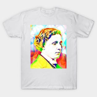 Lewis Carroll Colourful Portrait | Lewis Carroll Artwork 12 T-Shirt